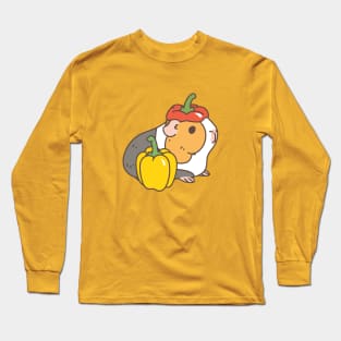 Bell Pepper Beret Guinea Pig Long Sleeve T-Shirt